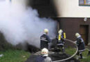 Feuer in der Garage