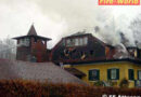 Villa wurde ein Raub der Flammen