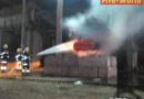 Brand eines Schredders