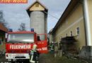 Oö: Brand im Getreidesilo