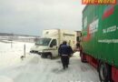 Nö: Lkw-Bergungen im Schneetreiben in Prellenkirchen