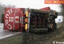 Bgld: Ethanol-Sattelschlepper auf S4 umgestürzt