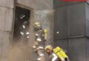 Nö: Brand im 20 m hohen Hackschnitzel-Silo