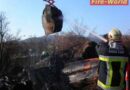 Nö: Abbrand außer Kontrolle – Holzstapel in Brand geraten