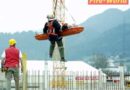 Tirol: Arbeitsunfall auf Großbaustelle – Personenrettung mit Turmdrehkran