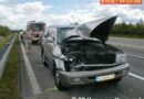 Oö: Unfall mit Wohnmobil und Pkw auf der A8