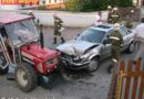 Nö: Pkw kollidierte mit einem Traktor