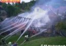 Nö: Schuppen stand in Flammen