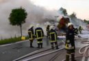 Nö: Bei brennendem Stroh-Lkw-Zug geistesgegenwärtig reagiert