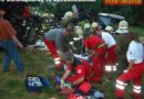 Nö: Person unter bzw. in umgestürzten Traktor eingeklemmt