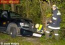 Oö: Von Straße abgekommen und gegen Bäume geprallt