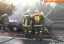 Nö: Brand eines Pkws auf der A2 bei Edlitz