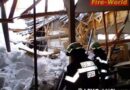 Stmk:  Dach einer Zimmerei in Liezen eingestürzt