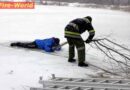 Bgld: Eisrettungsübung im Bezirk Mattersburg
