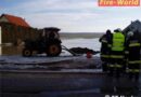 Nö: Überflutung eines Feldes in Haslau