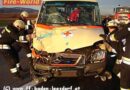 Nö: Rettungsfahrzeug krachte auf der A2 gegen Autobus