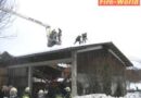Oö: Maschinenhalle unter Schneedruck eingestürzt (Pilsbach)