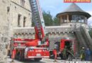 Sbg: Einsatzübung auf Schloss Fischhorn in Bruck an der Glocknerstraße