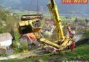 Stmk: Mit Bagger 50 Meter abgestürzt