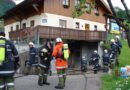 Sbg: Werkstättenbrand mit mehreren Gasflaschen in Hallein  / Bad Dürrnberg