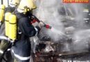 Sbg: Fahrzeugbrand in der Wageralmgalerie in Mittersill