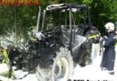 Nö: Brand eines Traktors in Stephanshart
