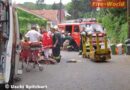 NÖ: Von Stapler eingeklemmt