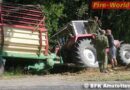 Nö: Traktor samt Ladewagen rollte davon…