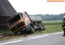 Nö: Lkw-Unfall mit verletzter Person in Obermamau, Gde. Karlstetten