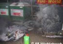 Oö: Brennender Müllcontainer in Vöcklabruck