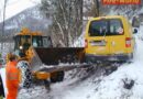 Oö: Postfahrzeug in Bad Ischl auf winterlichen Abwegen