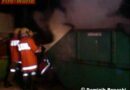 Sbg: Neujahrsbrand im Container in Schwarzach