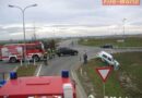 Nö: Fahrzeugbergung im Kreisverkehr in Judenau