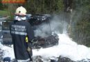 Oö: Brand eines Pkws in Maria Neustift
