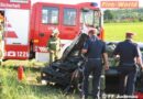 Nö: Verkehrsunfall mit eingeklemmter Person auf der L123- Judenau