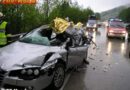 Oö: Unfall mit eingeklemmter Person auf der A1 bei Mondsee