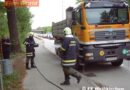 Oö: Lkw-Brand auf der Marchtrenker Landesstraße