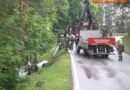 Nö: Nach Unfall absturzdrohender Pkw bei Grimmenstein