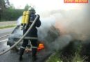Nö: Pkw-Vollbrand auf der S6 bei Gloggnitz