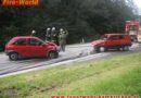 Oö: Frontalzusammenstoß auf der B130 in Hartkirchen