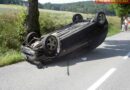 Nö: Pkw-Lenker verlor Kontrolle->Auto auf Dach