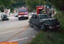 Oö: Überschlag nach Verkehrsunfall