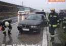 Nö: BMW im Grünstreifen der A2-Baden Leesdorf