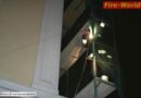 Nö: Umsturzdrohendes Baugerüst in Maria Enzersdorf
