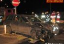 Oö: Verkehrsunfall mit eingeklemmter Person in Gmunden