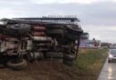 Oö: Lkw nach Ausweichmanöver in Hörsching umgestürzt