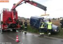 Nö: Bergung eines Transporters mit SRF-Kran in Guntramsdorf