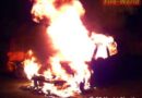 Nö: In Vollbrand stehender Pkw in Markt Piesting