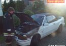 Oö: Pkw-Brand und Verkehrsunfall in Sierning, zwei Einsätze fast zeitgleich