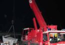 Nö: Sattelzug mit Betonschredder verunglückt